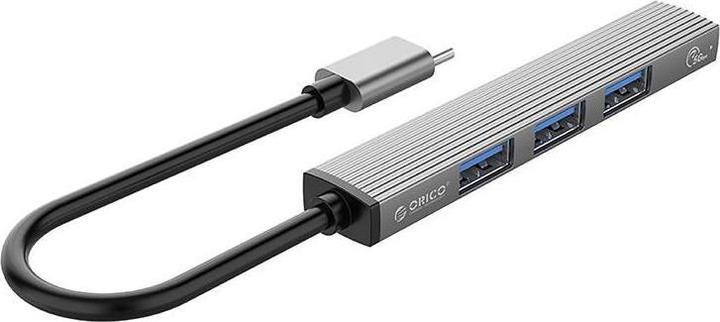 Produktbild Orico USB to USB 3.0 + 3x USB 2.0 Hub Adapter (gray) (USB-C, 3 Ports)