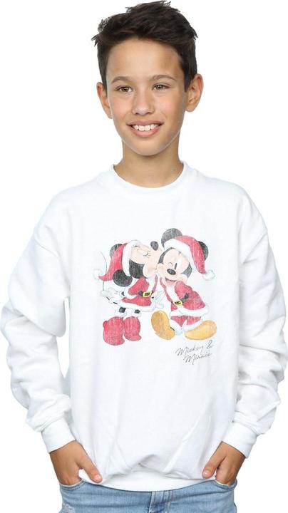 Actual product image Disney Boys Mickey And Minnie Christmas Kiss Sweatshirt (152, 158)