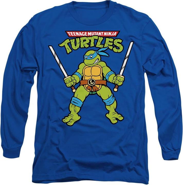 Actual product image Teenage Mutant NT Unisex Adult Leonardo Retro T-Shirt (XXL)