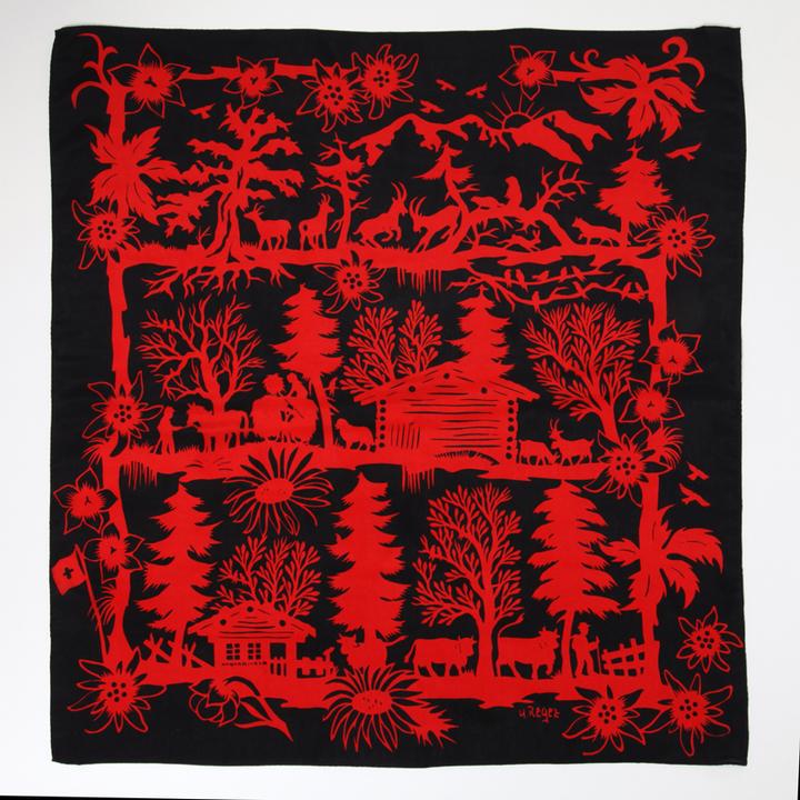 Jenni Hemden Seidenfoulard Scherenschnitt