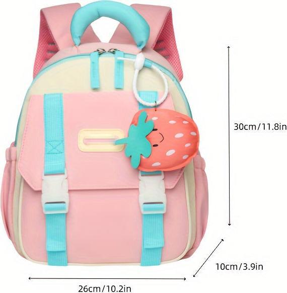 Produktbild Only-Bags.Store Casual Fashion Farbe Clashing Knapsack mit verstellbaren Riemen und grosse Kapazität, Zip Up, Obst