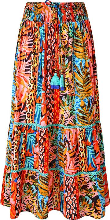 Produktbild Joe Browns Tropical Print Lace Insert Tiered Maxi Skirt (38)