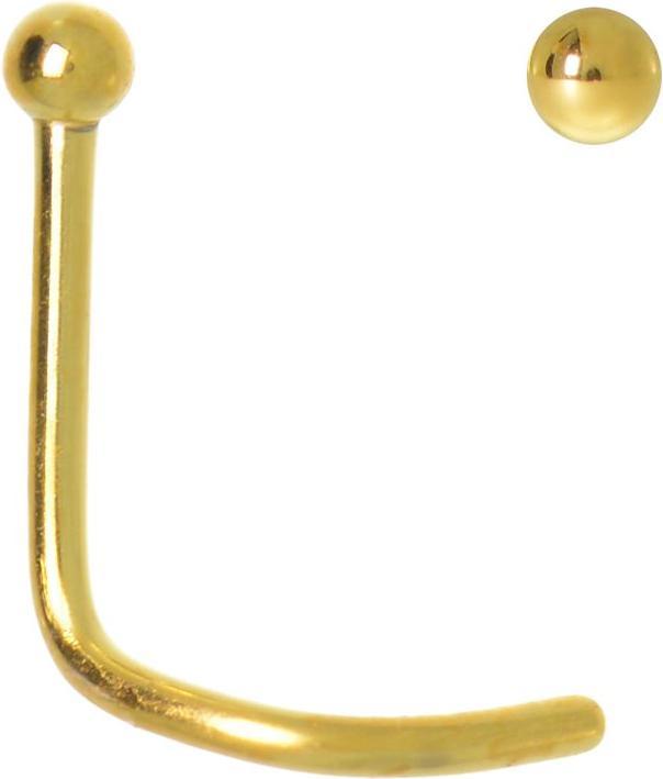 Produktbild Bijouteria Nasenpiercing (PVD Beschichtung (goldfarbig), Chirurgenstahl 316L)