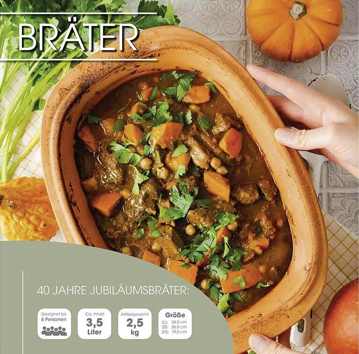 Produktbild Römertopf Jubi.Bräter 34cm (34 cm, Römertopf, Keramik)