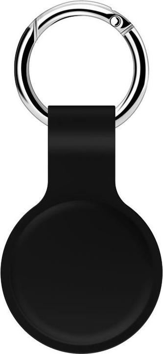 iCarer Silikon Hülle für Apple AirTag –, Schwarz (XYSK001-GY)