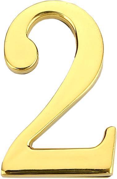 Actual product image Haushalt DOOR NUMBER 2 GP-2 45MM GOLD