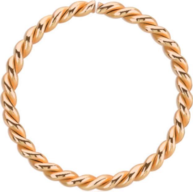 Actual product image Star Piercing Micro Piercing Ring braided rose gold (without brass, 925 sterling silver)