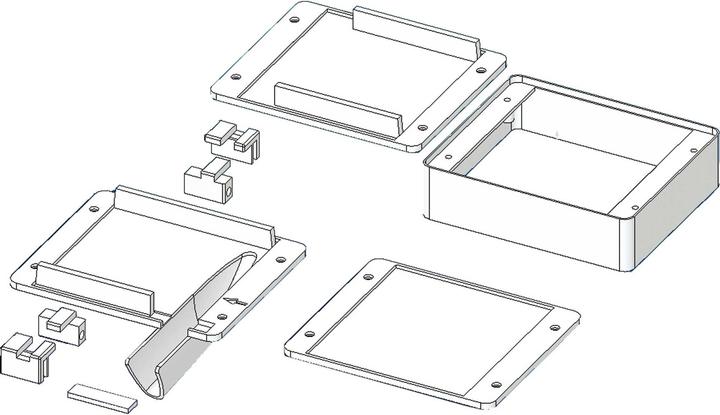 Image du produit Multiplex Support servo UNIVERSAL S (1 jeu gauche/droite)