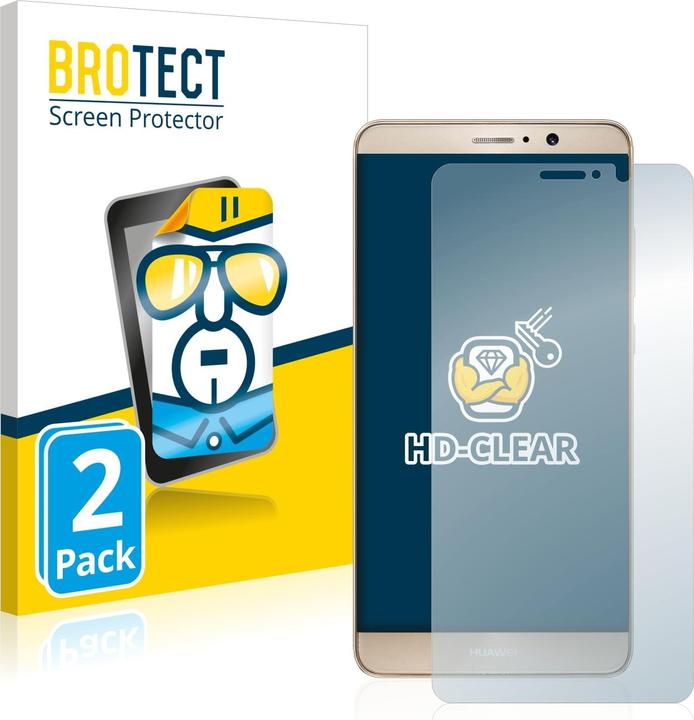 Actual product image BROTECT Screen Protector Clear (2 Piece, Mate 9)