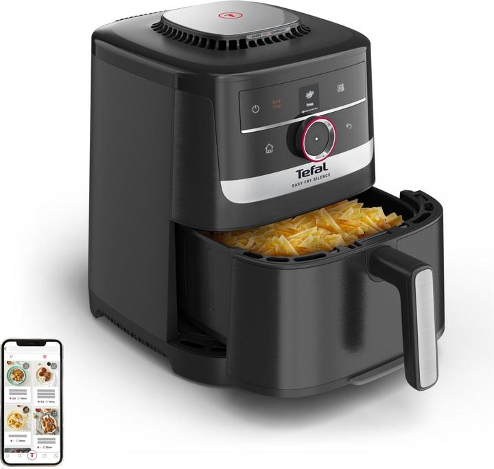 Actual product image Tefal Easy Fry Smart & Silence EY5728 - Stille Airfryer XL - Tot 6 personen - 5 L (EY5728E0) (EU plug)