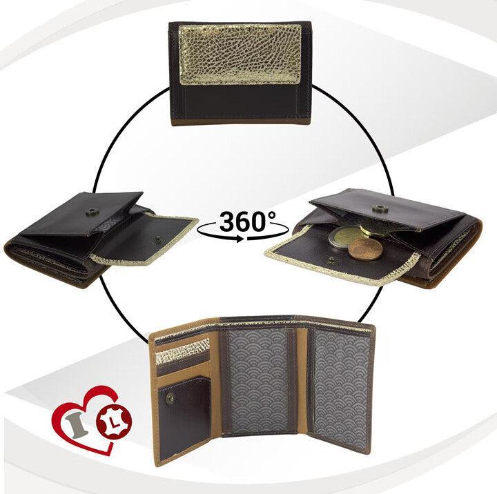 Produktbild Sunsa Portemonnaie RFID Leder Recycelt Small No.2