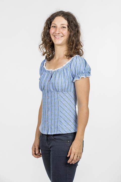 Actual product image Jenni Hemden Emily puff sleeve blouse (38)
