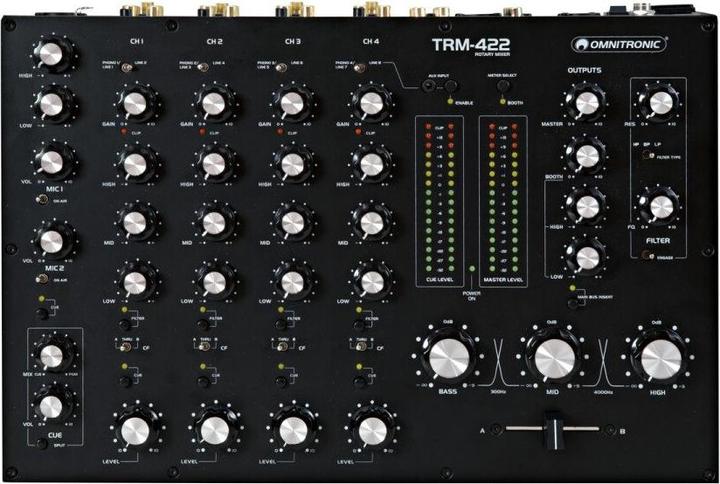Immagine prodotto Omnitronic Mixer rotante a 4 canali TRM-422 (Mixer da studio e live)