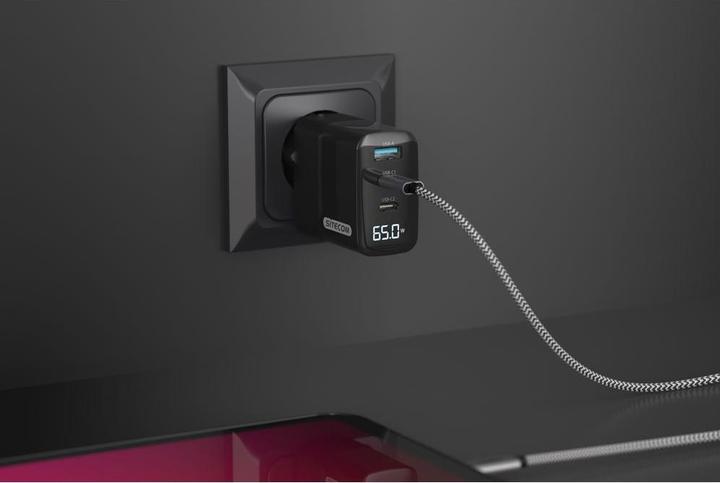 Immagine prodotto Sitecom Caricabatterie Da Parete Da 65w Pd, Schermo A LED (65 W)