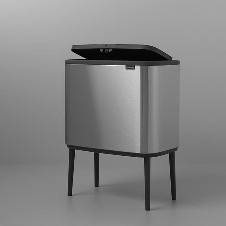 Immagine prodotto Brabantia Cestino per la raccolta differenziata con pulsante, argento (31 62 27) (34 l)