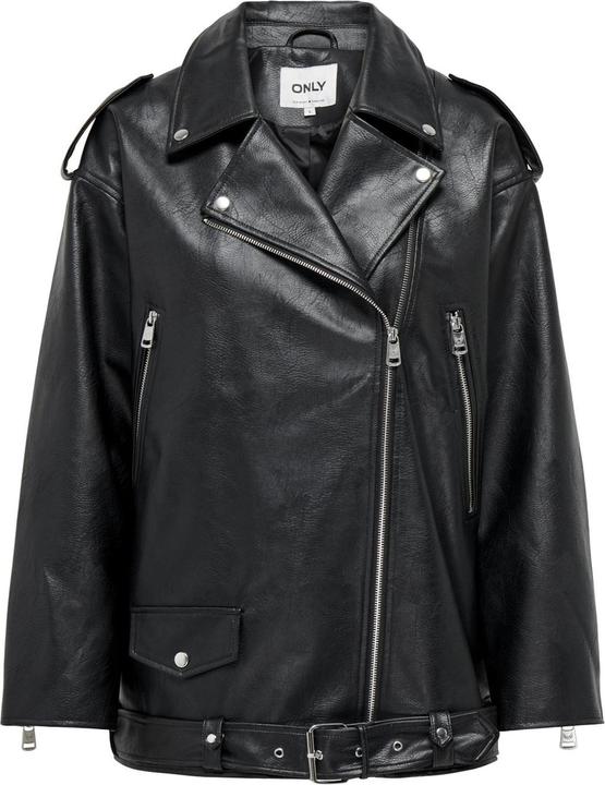 Only Bandkragen Jacke Kunstlederjacke (XXS)