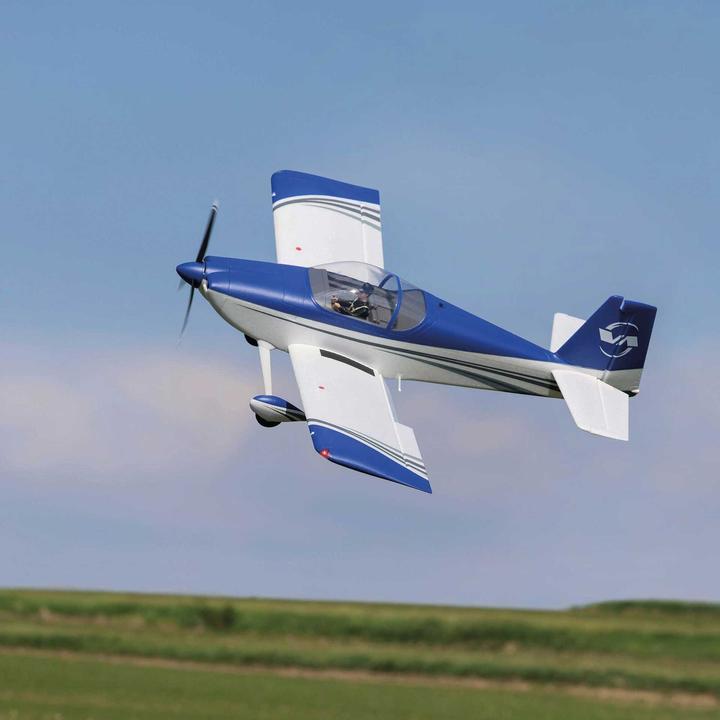 Immagine prodotto E-Flite RV-7 1100mm motore elettrico ala bassa BNF Basic incl. AS3X e SAFE (Motore multiplo)