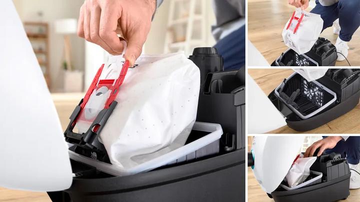 Actual product image Bosch Hausgeräte Series 4, Vacuum cleaner with bag, ProHygienic, White, BGD41HYG