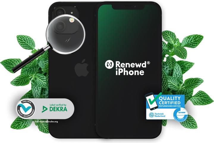 Produktbild Renewd iPhone 12 Mini (64 GB, Schwarz, 5.40", 12 Mpx, SIM + eSIM, A / Wie neu)