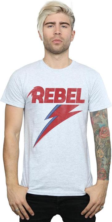 Immagine prodotto David Bowie Distressed Rebel Maglietta Uomo (M)
