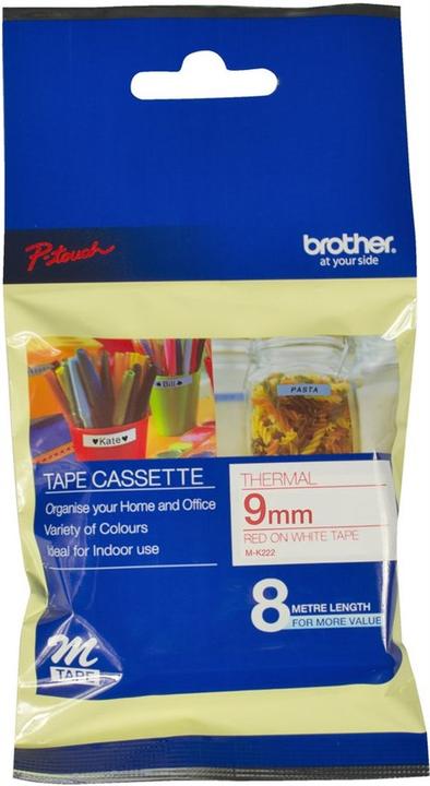 Immagine prodotto Brother M-K222bz (0.90 cm, Bianco, Rosso)