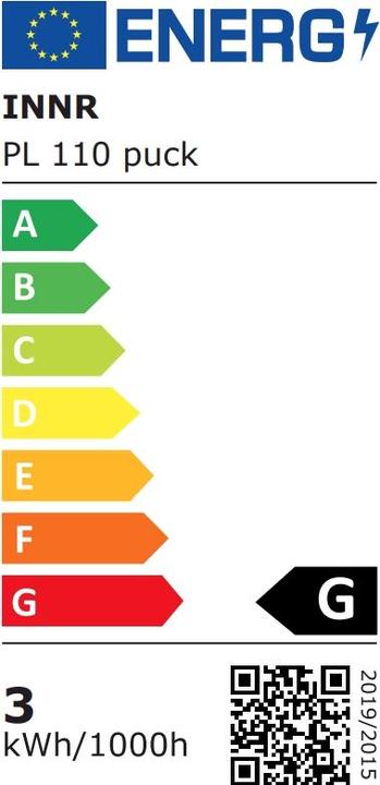 Energie-Label Innr Puck Light Extension (GU10, 3 W, 165 lm, 1 x, G)