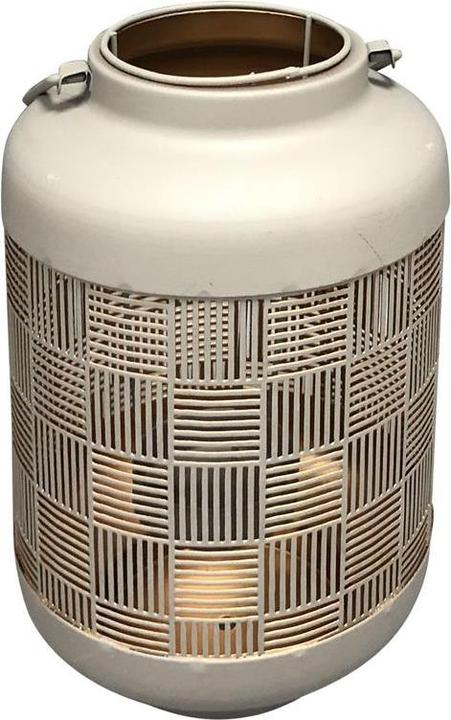 Actual product image GuGus Metal lantern with tea light holder Color: Grey/Gold L:13cm W:13cm H:20cm (13 x 13 x 20 cm, 4 x)