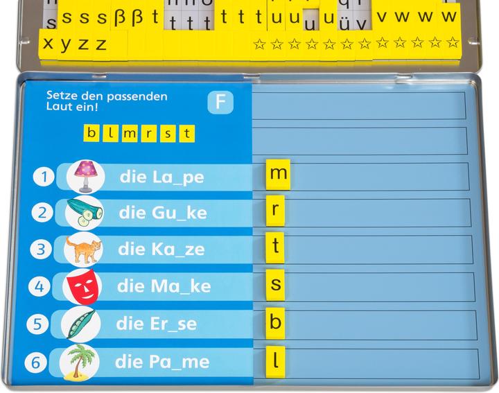 Actual product image Betzold Exercise cards for the reading magnet box (German)