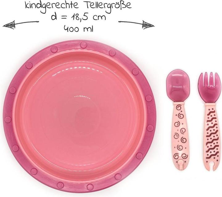 Actual product image NUK Children's crockery sets 4-piece set for on the go incl. baby plate with cutlery