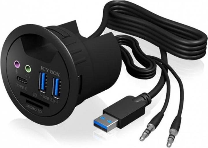 Actual product image Icy Box IB-Hub1404A (USB-A, 3 Ports)