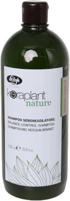 Actual product image Lisap Keraplant Nature sebum-regulating Balance Control Shampoo 1000ml (1000 ml, Liquid shampoo)