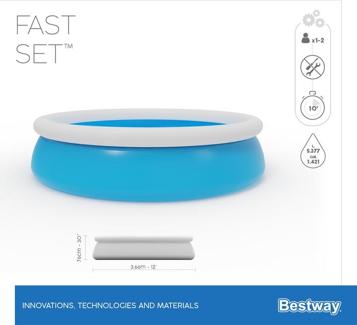 Image du produit Bestway Fast Set (Ø 366 x 76 cm)