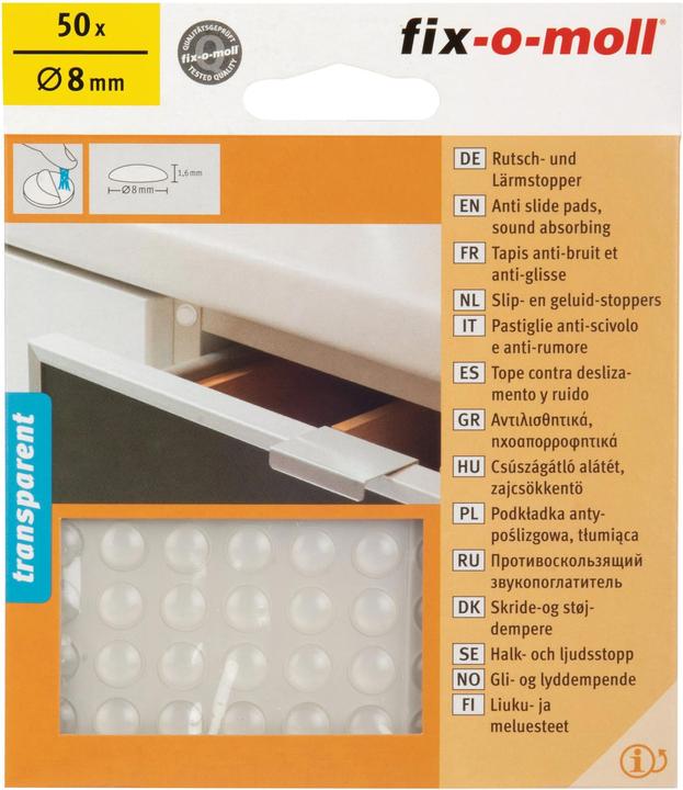 Fix-o-moll Rutsch- und Lärmstopper (Kunststoffgleiter, 50 Stück)