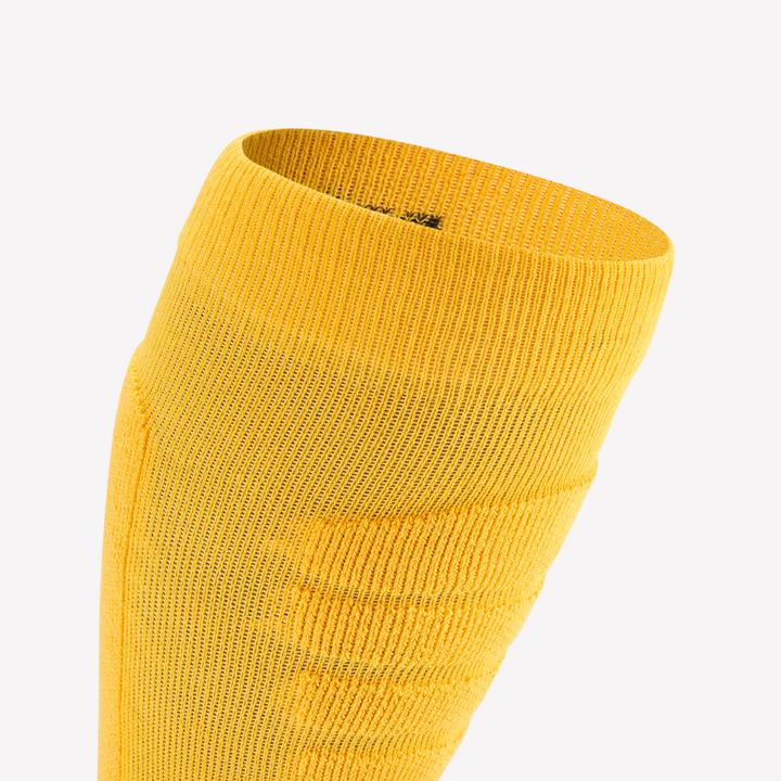 Actual product image Wedze Ski socks snowboard socks adults - 100 yellow/black (43, 46)