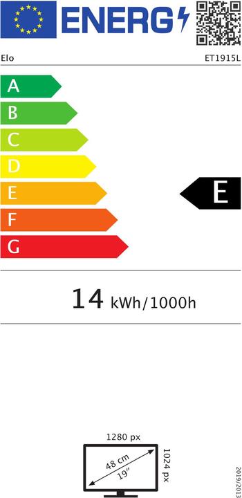 Energie-Label ēlo 1915L (1280 x 1024 Pixel, 19")