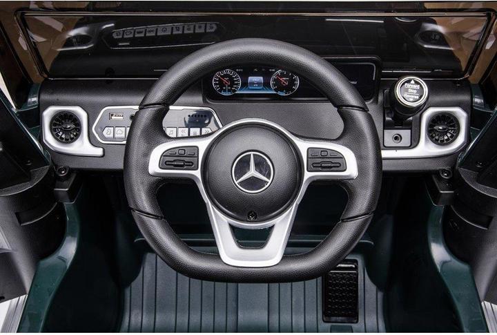 Actual product image Lean Toys Electric car for children Mercedes G500 green (12 V)
