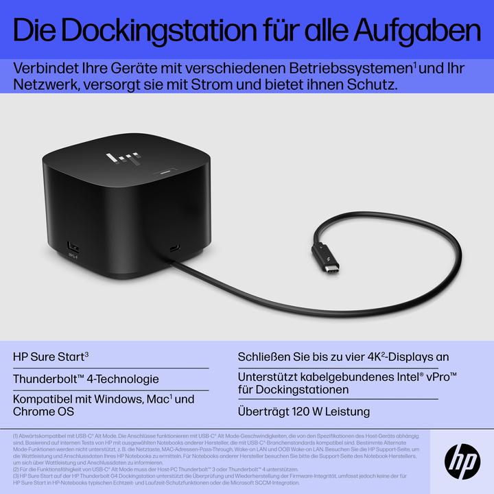 Produktbild HP Thunderbolt 120 W G4 Dock (Thunderbolt)