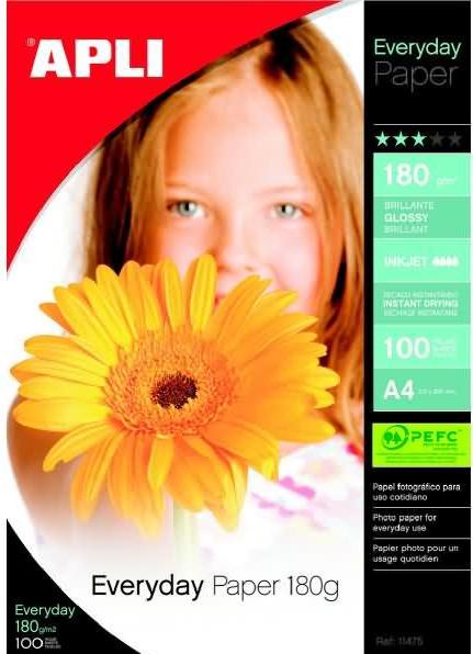 Actual product image Agipa Photo paper everyday, DIN A4, 180 g/sqm, high gloss (180 g/m², A4, 1 x)