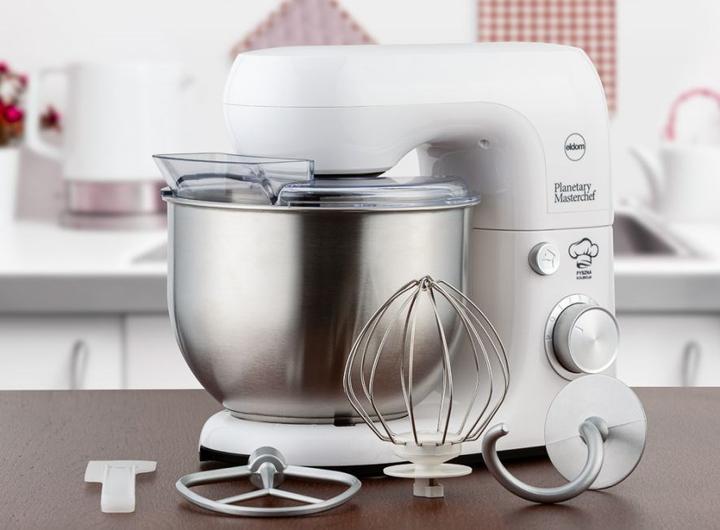 Image du produit Eldom Wrk1200 Planet Stand Mixer 800w White (800 W)