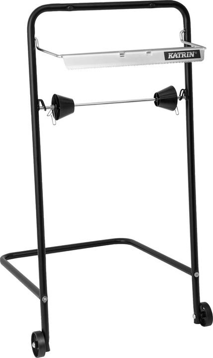 Actual product image Katrin Industrial Roll Dispenser Black Metal Floor (1 pcs.)