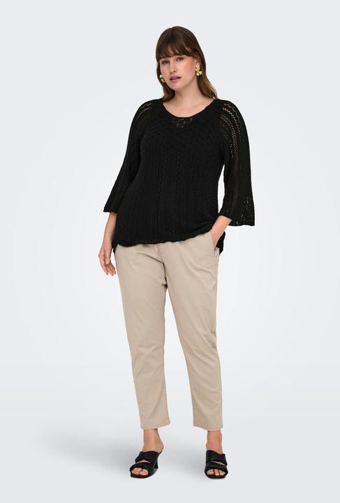 Actual product image Only Regular fit round neck plus pullover knitted jumper (L)