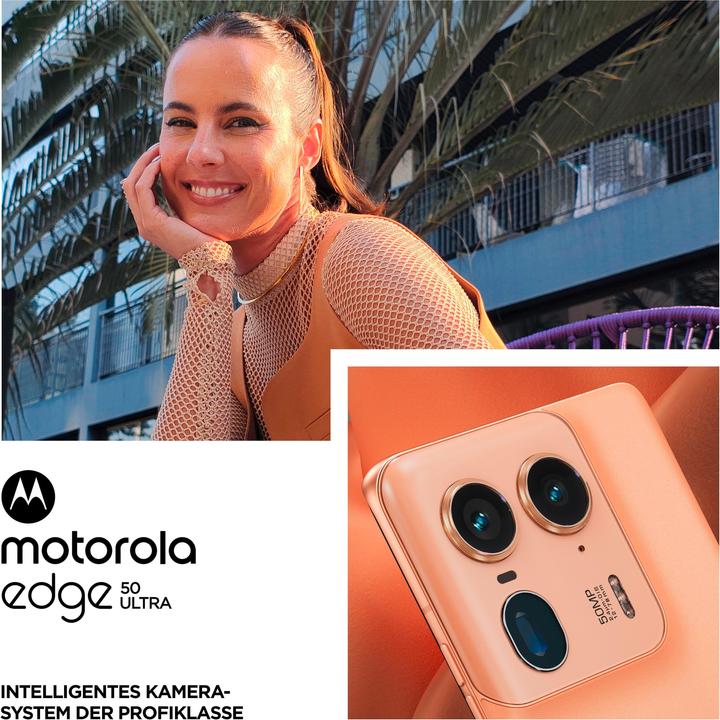 Produktbild Motorola Edge 50 Ultra (1000 GB, Peach Fuzz, 6.67", Dual SIM, 64 Mpx, 5G)