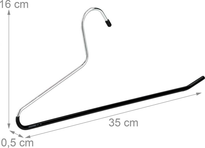 Actual product image Relaxdays Non-Slip Trouser Hanger (20 x)