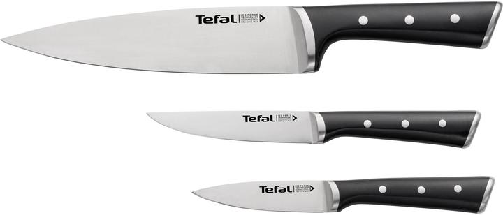 Tefal Ingenio Ice Force Set of 3 Cooking, Utility and Paring Knives (20 cm)