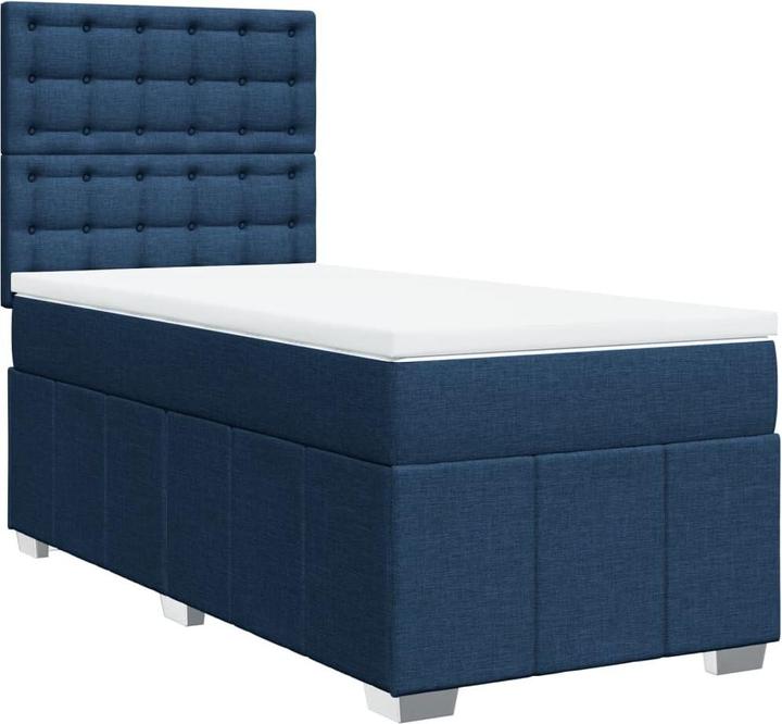 Image du produit VidaXL Bo x lit de saut avec matelas 90 x 200 cm Tissu (90 x 200 cm, 90 x 200 cm)