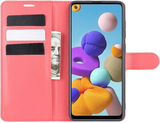 Produktbild MU Classic Litchi Leder Bookcover Series (Samsung Galaxy A21s)