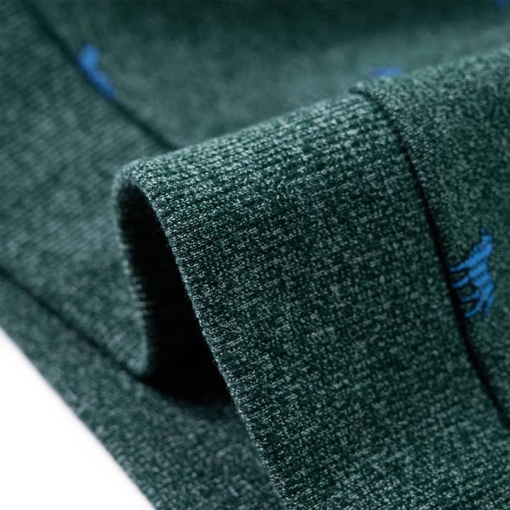Actual product image VidaXL Children's sweatshirt dark green melange 116,Material: 50 (116)