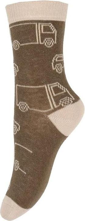 Actual product image Minymo Printed socks set of 5 Cocoa Brown size 35 - 38 (5-pack, 35 - 38)