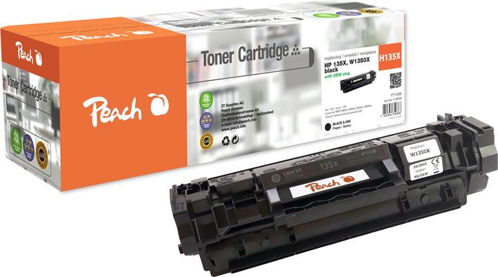 Actual product image Peach Tonermodul schwarz ersetzt HP No. 135X