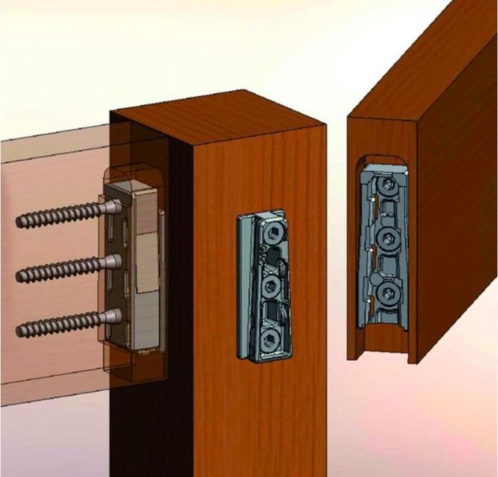 Actual product image Werkstarck Suspension connector Solid MF, two-part (Suspension connector, 1 pcs.)